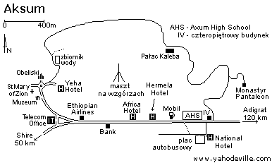 mapa Aksum