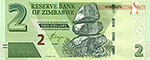 Banknot 2 dolary Zimbabwe
