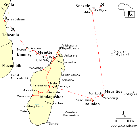 Mapa Oceanu Indyjskiego